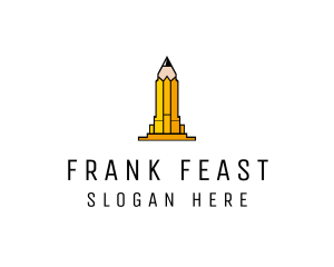 Yellow Pencil Tower logo design