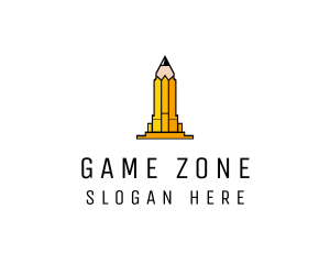 Yellow Pencil Tower logo design