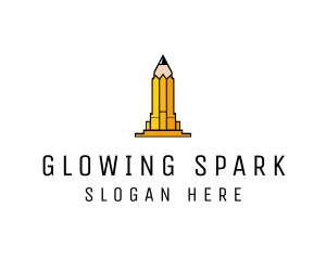 Yellow Pencil Tower logo design