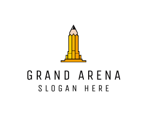 Yellow Pencil Tower logo design