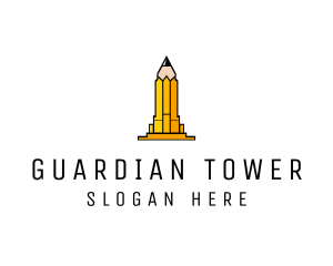 Yellow Pencil Tower logo design