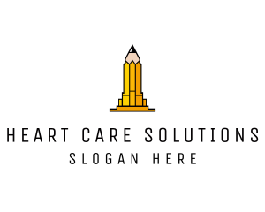 Yellow Pencil Tower logo design