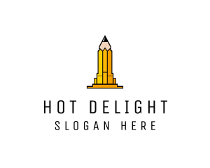 Yellow Pencil Tower logo design