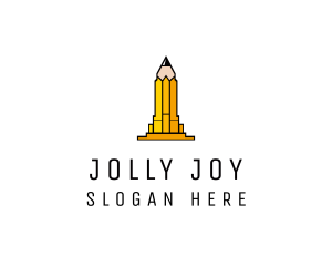 Yellow Pencil Tower logo design