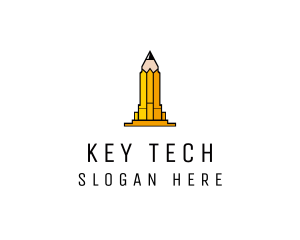 Yellow Pencil Tower logo design