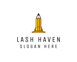 Yellow Pencil Tower logo design