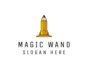 Yellow Pencil Tower logo design