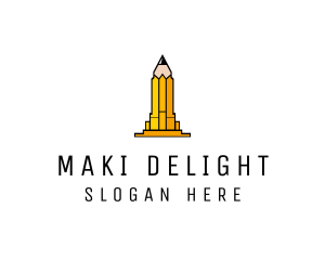 Yellow Pencil Tower logo design