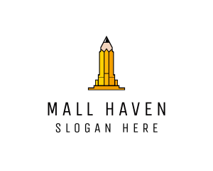 Yellow Pencil Tower logo design