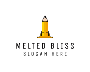 Yellow Pencil Tower logo design