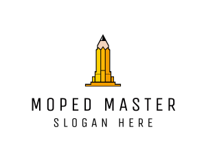 Yellow Pencil Tower logo design