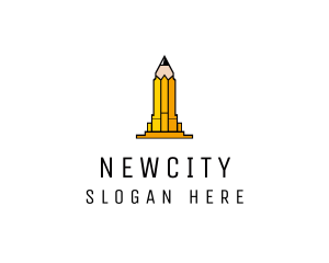 Yellow Pencil Tower logo design