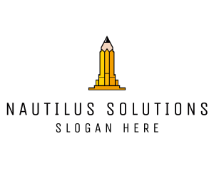 Yellow Pencil Tower logo design