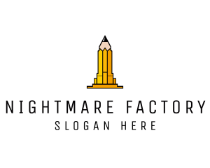 Yellow Pencil Tower logo design