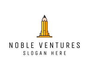 Yellow Pencil Tower logo design