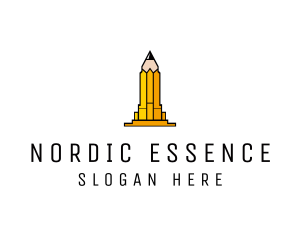 Yellow Pencil Tower logo design