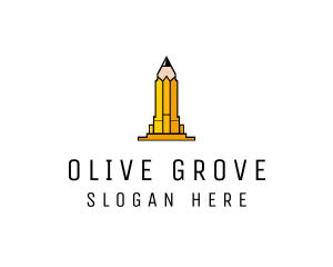 Yellow Pencil Tower logo design