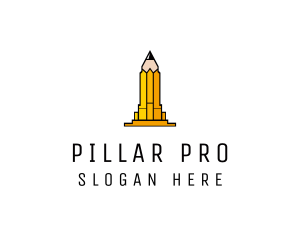 Yellow Pencil Tower logo design