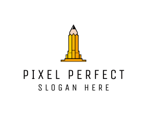 Yellow Pencil Tower logo design