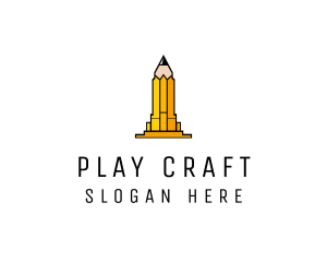 Yellow Pencil Tower logo design