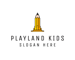 Yellow Pencil Tower logo design