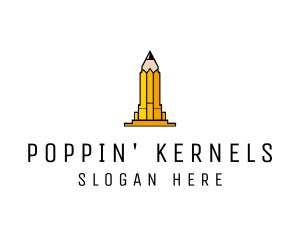 Yellow Pencil Tower logo design