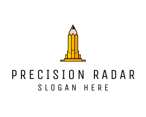 Yellow Pencil Tower logo design