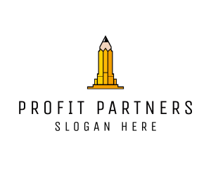 Yellow Pencil Tower logo design