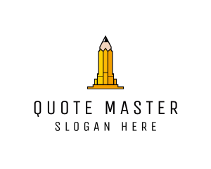 Yellow Pencil Tower logo design