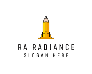 Yellow Pencil Tower logo design