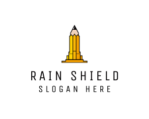 Yellow Pencil Tower logo design