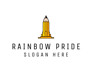 Yellow Pencil Tower logo design