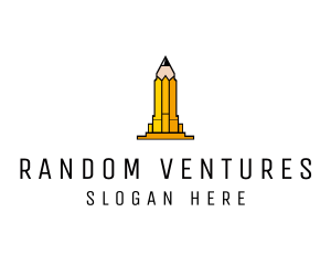 Yellow Pencil Tower logo design