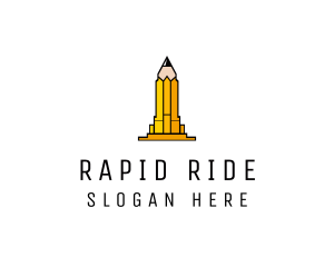 Yellow Pencil Tower logo design