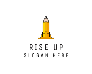 Yellow Pencil Tower logo design