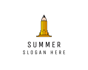 Yellow Pencil Tower logo design