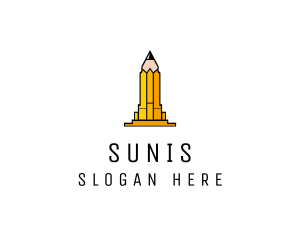 Yellow Pencil Tower logo design