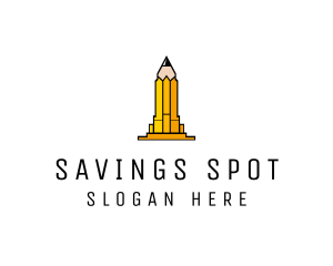 Yellow Pencil Tower logo design