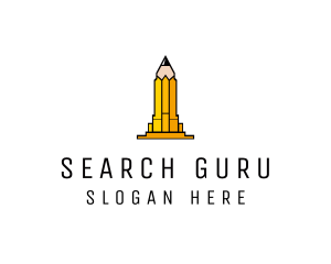 Yellow Pencil Tower logo design