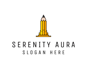 Yellow Pencil Tower logo design