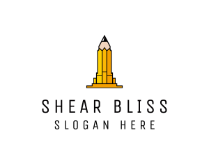 Yellow Pencil Tower logo design