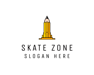 Yellow Pencil Tower logo design