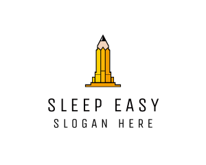 Yellow Pencil Tower logo design