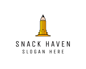 Yellow Pencil Tower logo design