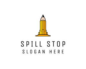 Yellow Pencil Tower logo design