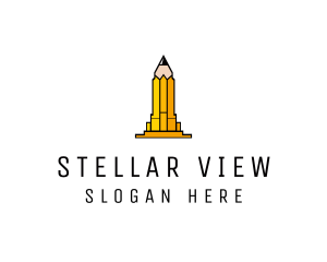 Yellow Pencil Tower logo design