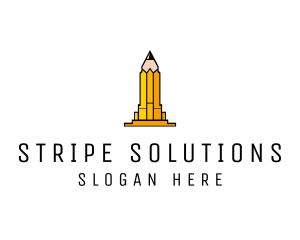 Yellow Pencil Tower logo design