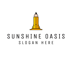 Yellow Pencil Tower logo design