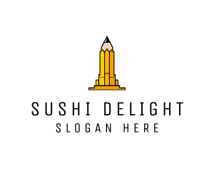 Yellow Pencil Tower logo design