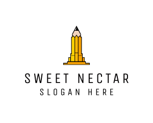 Yellow Pencil Tower logo design